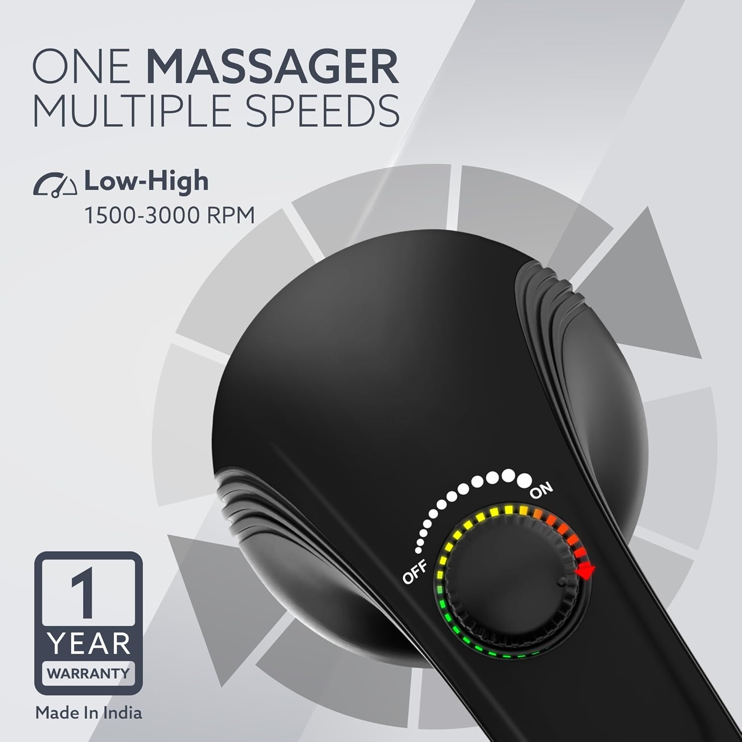 AGARO Atom Plus Electric Handheld Full Body Massager